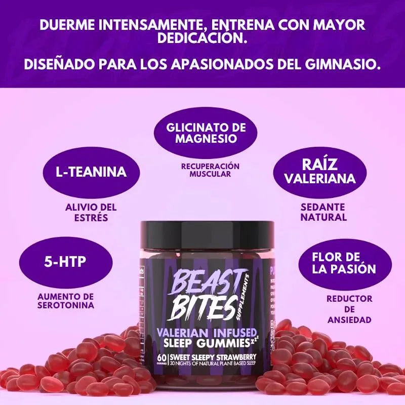 Beast Bites: Gomitas para Dorimir con Valeriana - Sueño Reparador