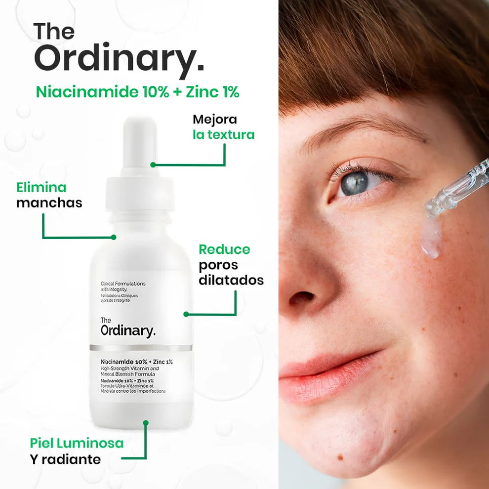 Combo The Ordinary: Ácido Hialurónico + Niacinamida - Envío Gratis