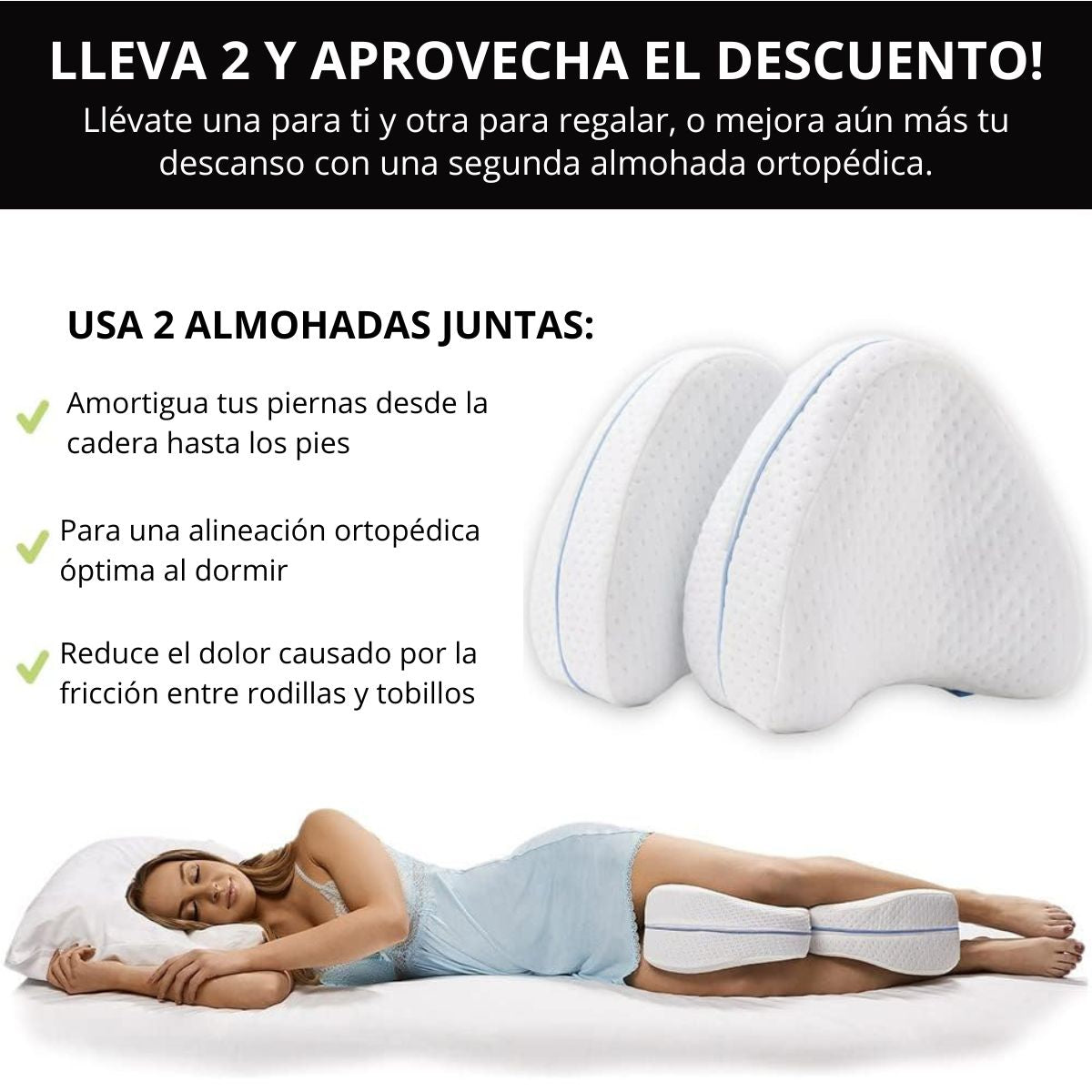 Almohada para Piernas y Rodillas Contour Legacy