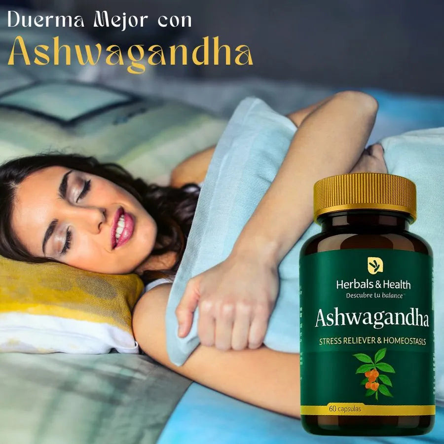 ASHWAGANDHA™ - Reduce el Estrés - Mejora el Sueño - Aumento la Energía - 60 Capsulas