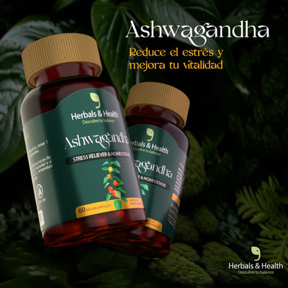 ASHWAGANDHA™ - Reduce el Estrés - Mejora el Sueño - Aumento la Energía - 60 Capsulas