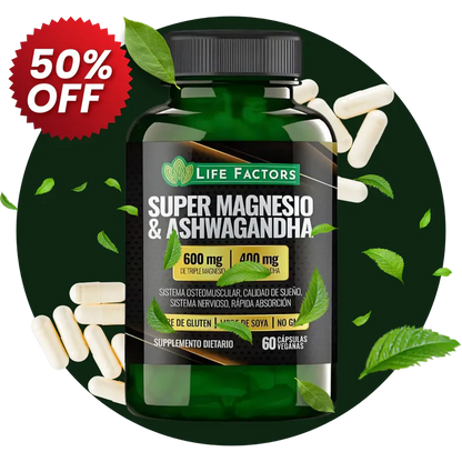 🏆 37 beneficios en 1 sola cápsula: Super Magnesio + Ashwagandha💊💯